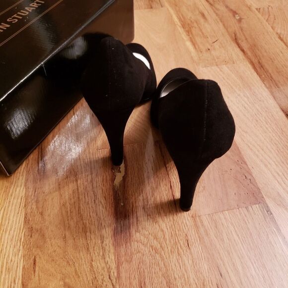 NIB Colin Stuart Black Suede Heels - Picture 4 of 6